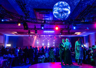 Sens Soriee Ottawa Event Design Gala Circle Truss Lighting Vide Projection AV Projector Screen Disco Ball Rental Production
