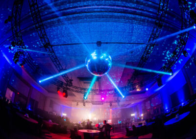Sens Soriee Ottawa Event Design Gala Circle Truss Lighting Visual Vide Projection AV Projector Screen Rental Production