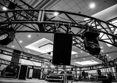 Sens Soriee Ottawa Event Gala Circle Truss Rigging Speaker Lighting Setup Rental Production