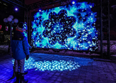 Fire Ice Ottawa Event LED Video Wall Lighting Truss Interactive Immersive Experience