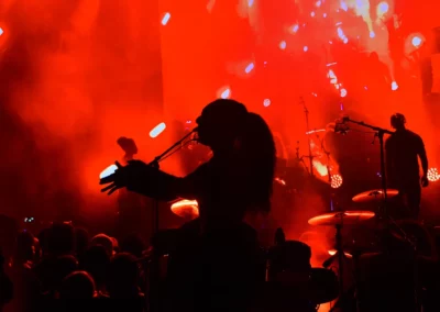 OSE Event Portfolio Photos - Afro Fest - Concert Stage Bathed in Red Lights