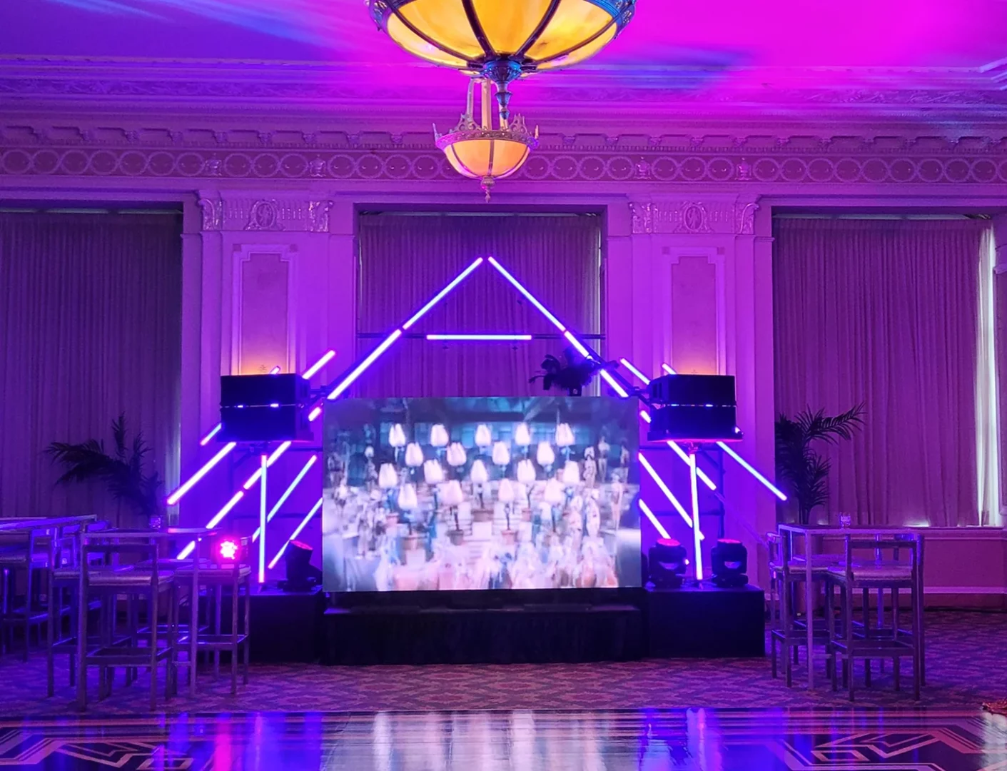 OSE Event Portfolio Photos - CBN Roaring 20's Gala- DJ Booth and Tube Lights