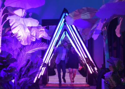 OSE Event Portfolio Photos - Caivan Corporate Gala - Tube Light Arch