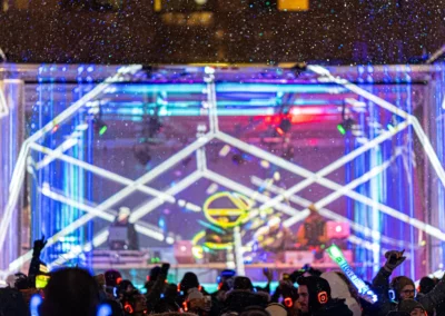 OSE Event Portfolio Photos - Fire and Ice Festival - Bank Street BIA - Silent Disco 3D Rendering