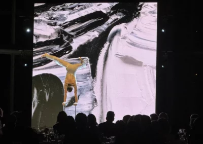 OSE Event Portfolio Photos - Jean-Paul Riopelle - Indoor Video Wall and Lighting