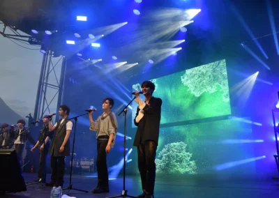 OSE Event Portfolio Photos - K-Fest - Outdoor Stage with Concert A/V Elements