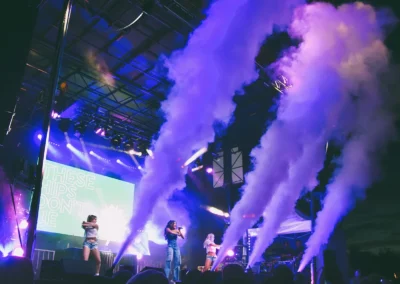 OSE Event Portfolio Photos - Latin Sparks - Festival Stage with CO2 Cannons
