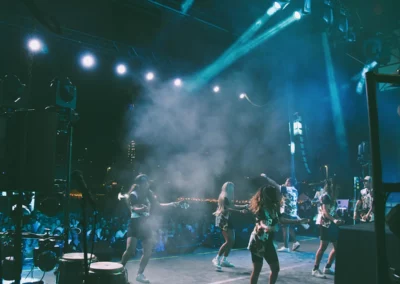 OSE Event Portfolio Photos - Latin Sparks - Large Outdoor Stage with Concert Lighting