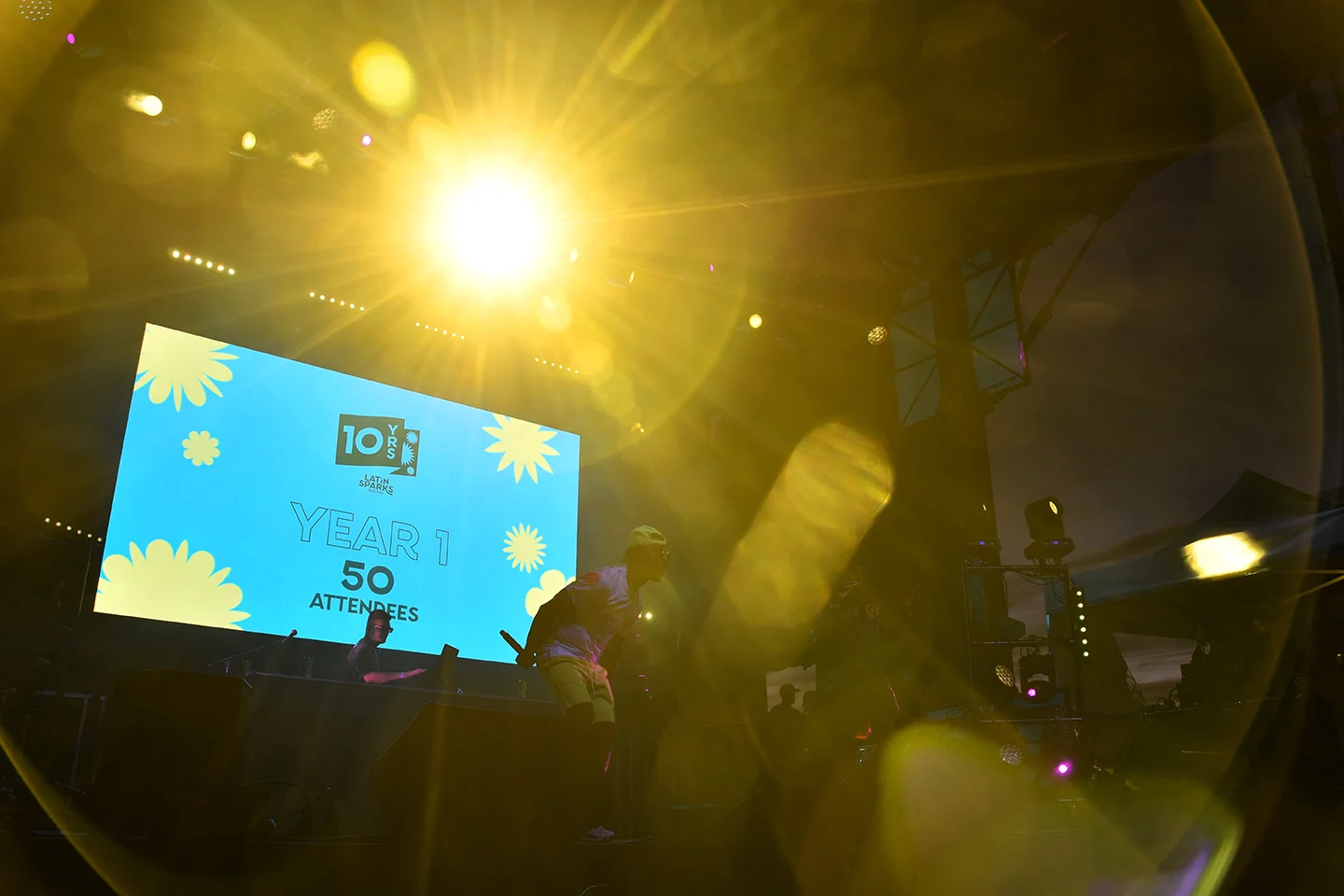 OSE Event Portfolio Photos - Latin Sparks - Video Wall on Festival Stage