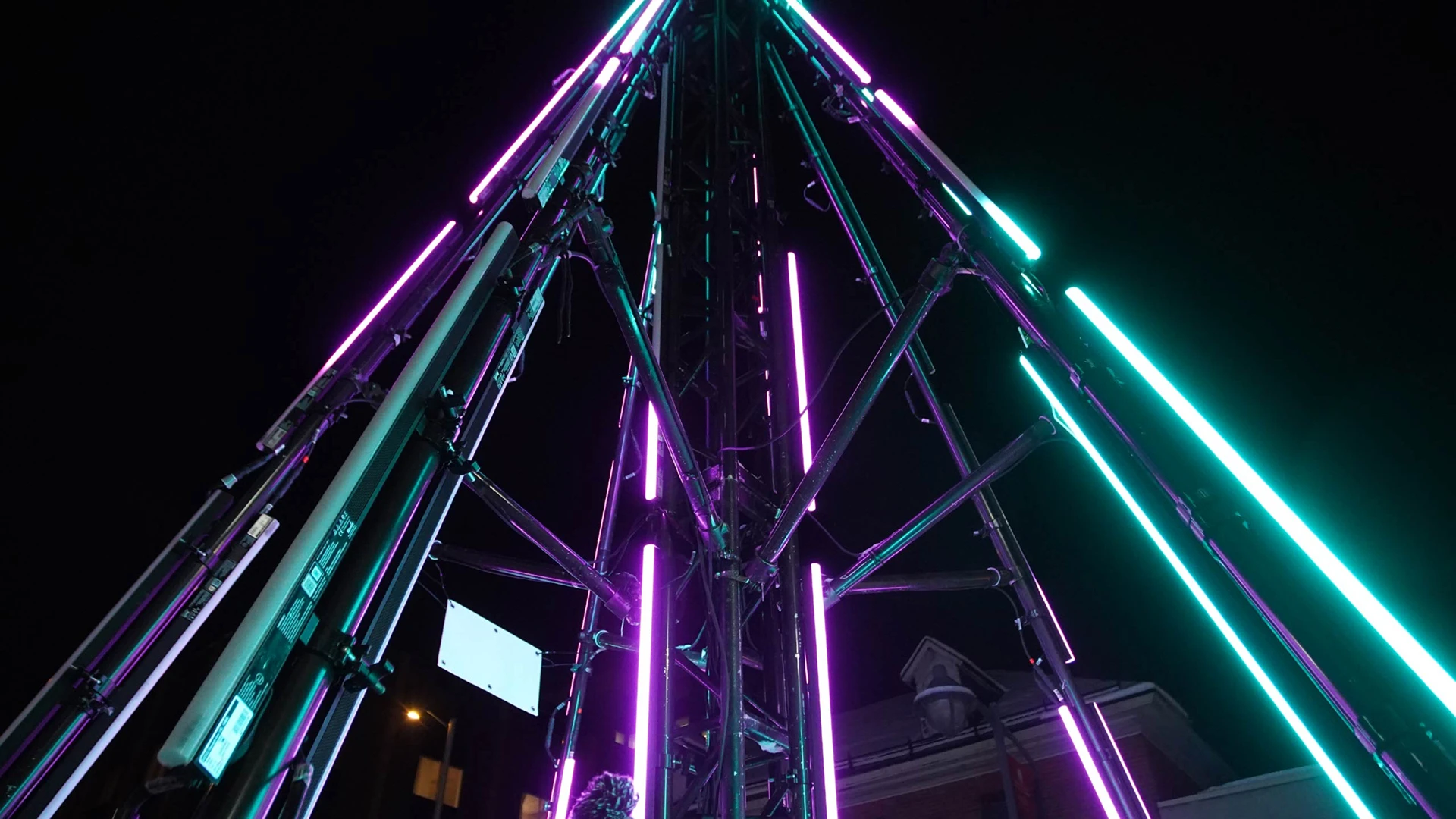 OSE Event Portfolio Photos - Fire and Ice Festival - Bank Street BIA - Tube Light Structure