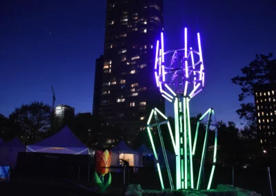 OSE Event Portfolio Photos - Tulip Festival - Giant Tube Light Tulip