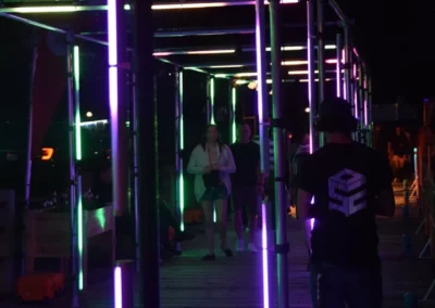 OSE Event Portfolio Photos - Tulip Festival - Tube Light Tunnel at Night