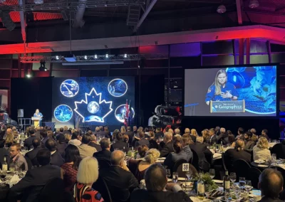 OSE Event Portfolio Photos - Royal Canadian Geographical Society- Video Walls at a Gala Event