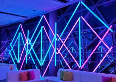 OSE Event Portfolio Photos - Corporate Event - Neon Tube Light Decoration
