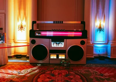 OSE Event Portfolio Photos - Custom built boom box for the Canadian Institute of Actuaries event